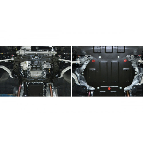 Защита Картера двигателя АвтоБроня для Genesis G80 2016-2021, Сталь 45778 мм - Арт. 111.02354.1